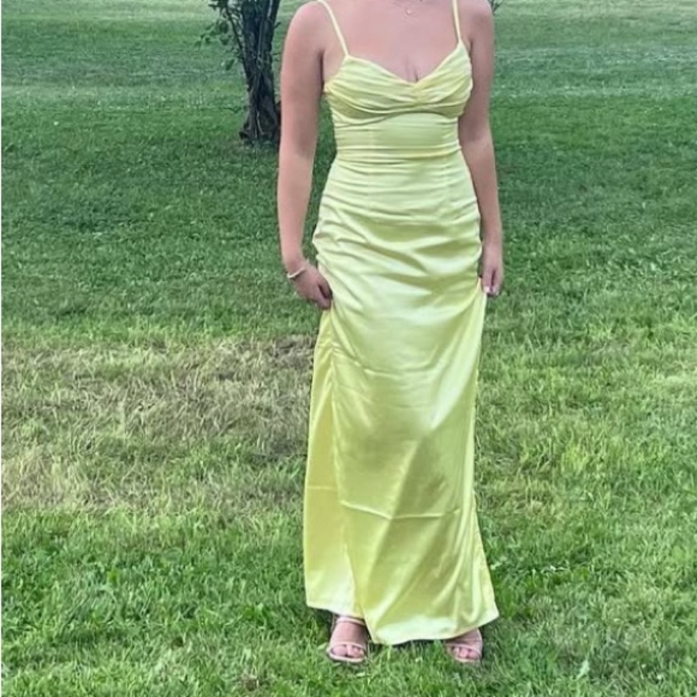 Beginning Boutique Lemon Maxi Dress